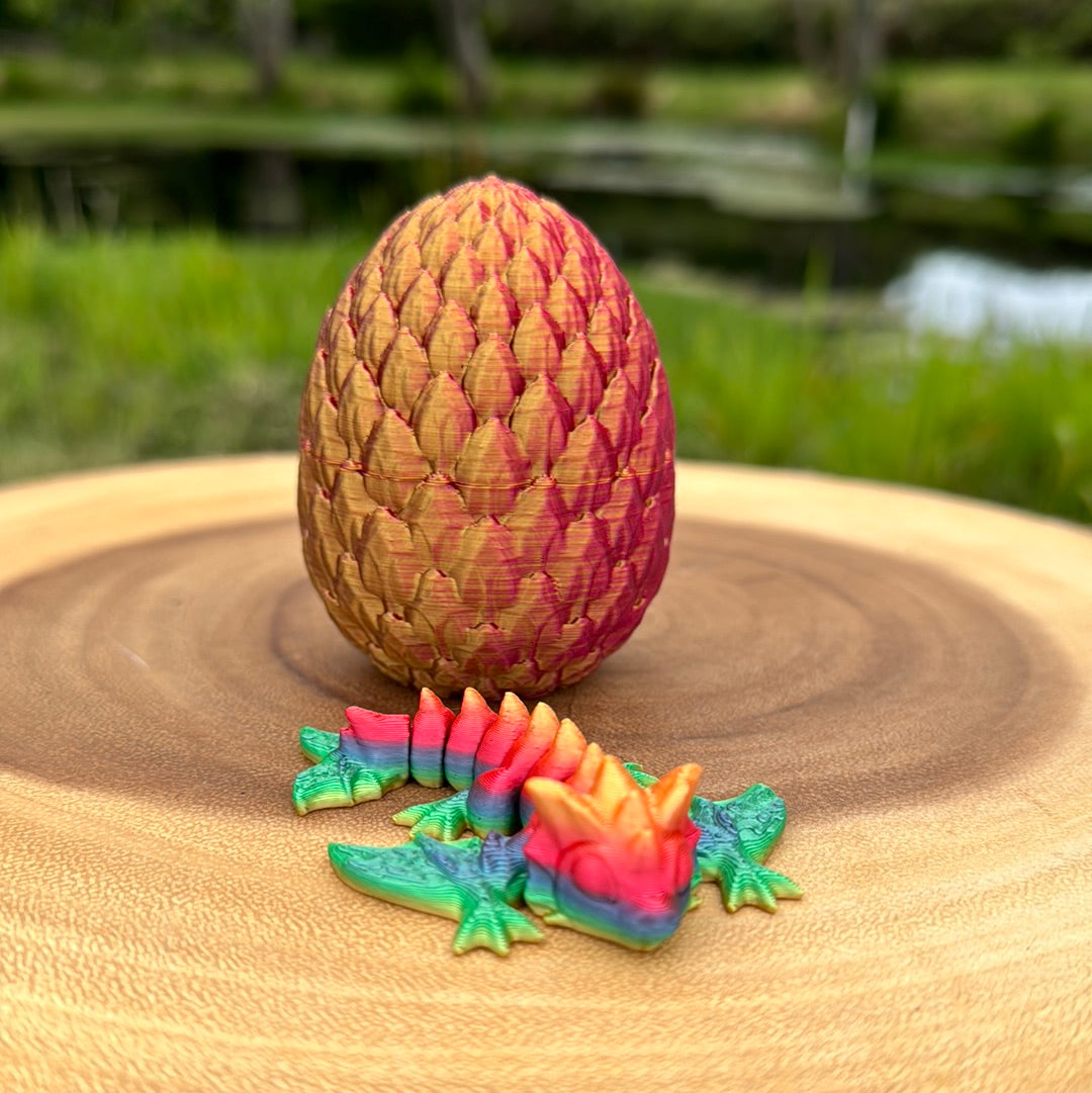 Small Dragon Egg with Tiny Wyvern (surprise dragon color)