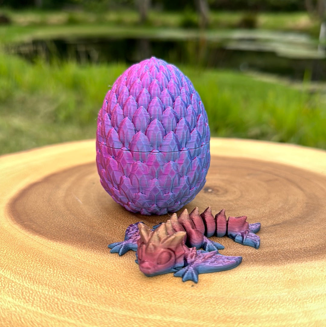 Small Dragon Egg with Tiny Wyvern (surprise dragon color)