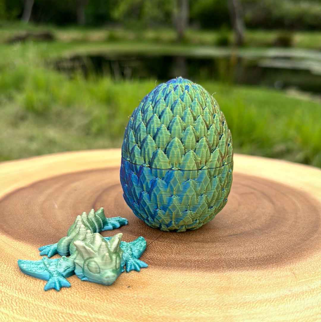 Small Dragon Egg with Tiny Wyvern (surprise dragon color)