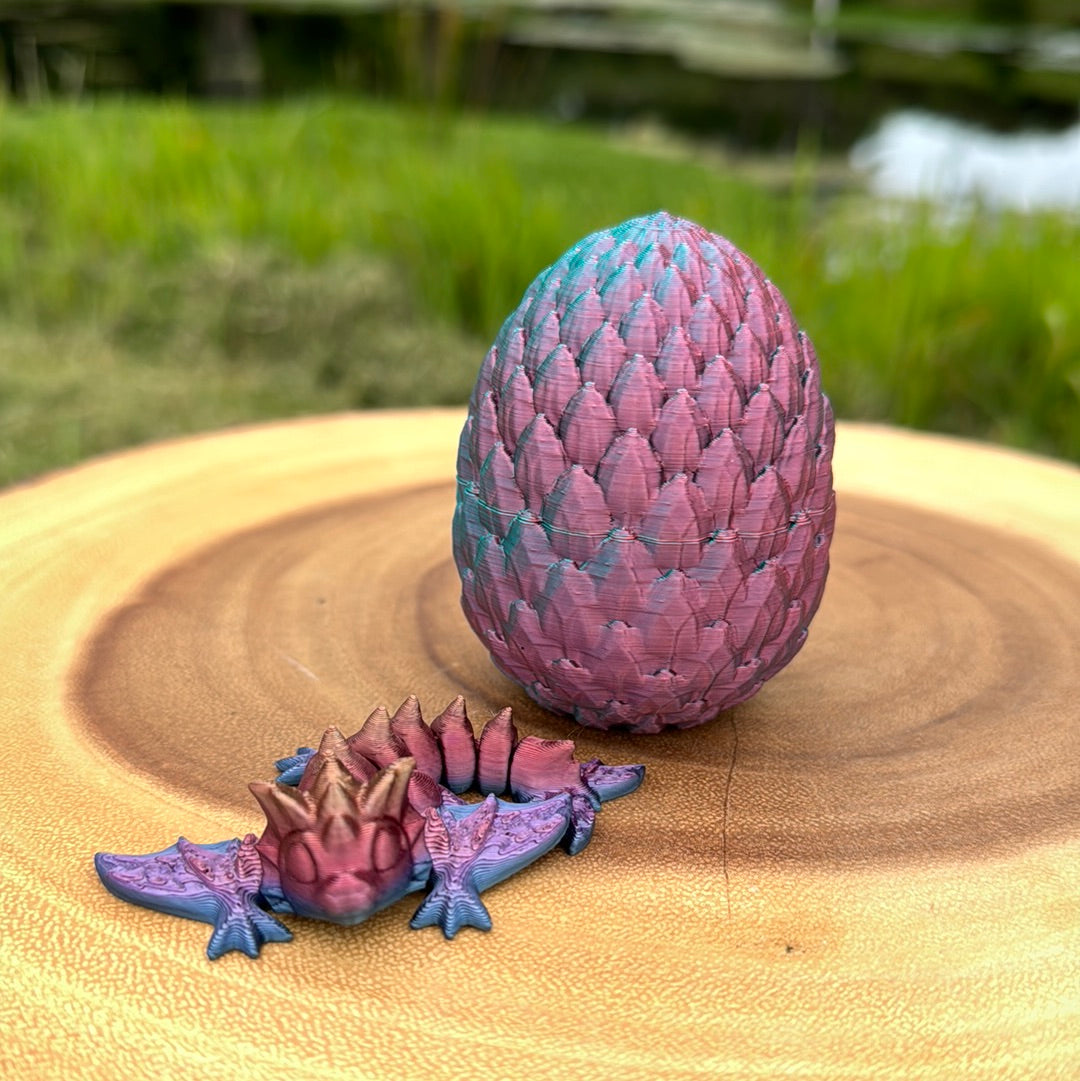 Small Dragon Egg with Tiny Wyvern (surprise dragon color)