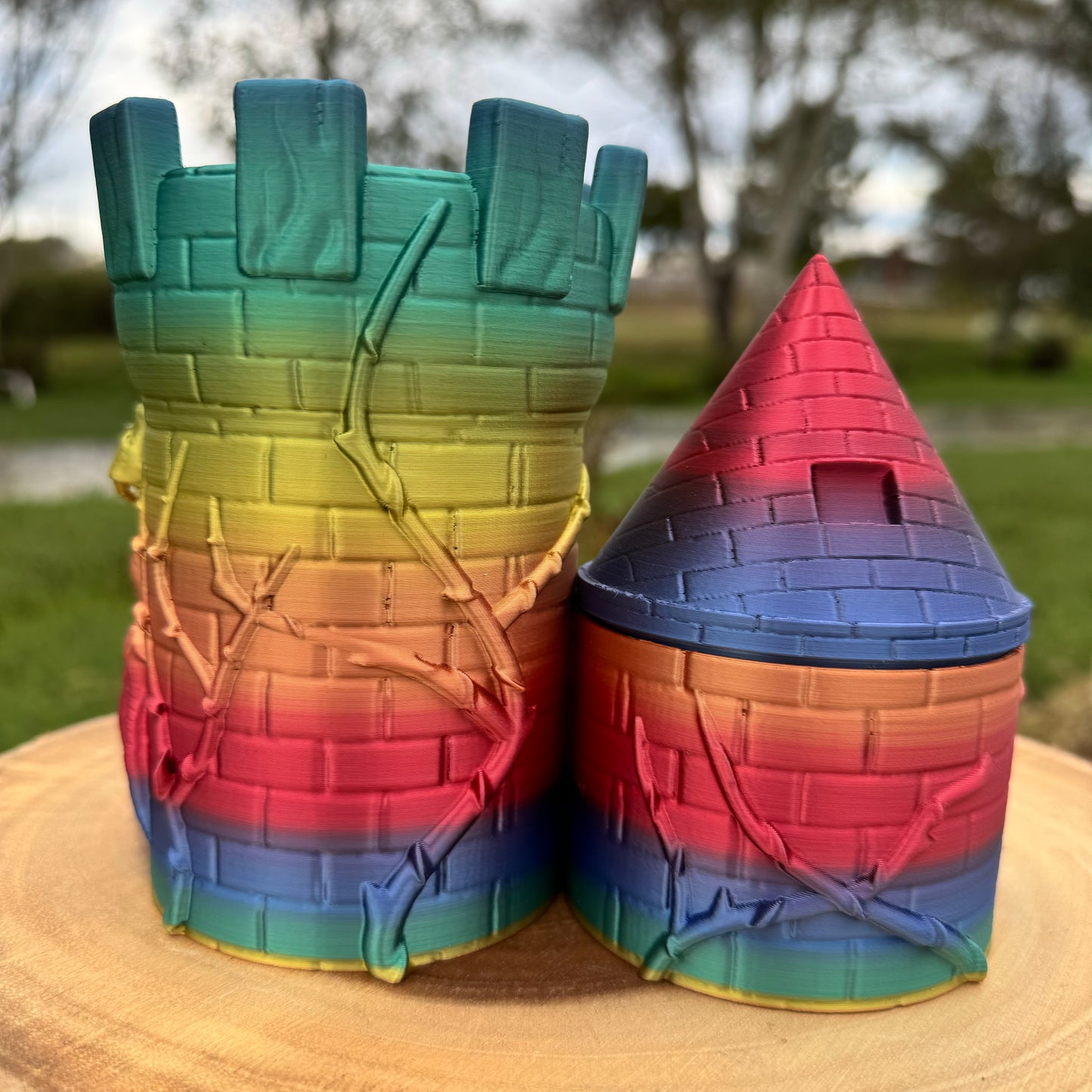 Castle and Dragon Desk Organizer